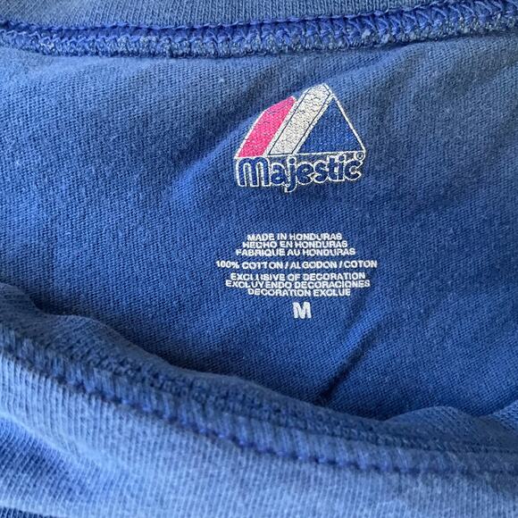 Majestic Women’s Short Sleeve T-shirt size M, Blue, UK - Picture 5 of 6